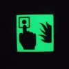 夜光PVC灭火器标牌，夜光安全警示工具，夜光消防警示标志