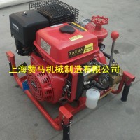 赞马15马力汽油手抬机动消防泵,70米扬程市政消防泵